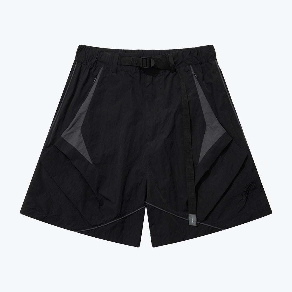 Patch Technical Shorts Black【M24-01BK】
