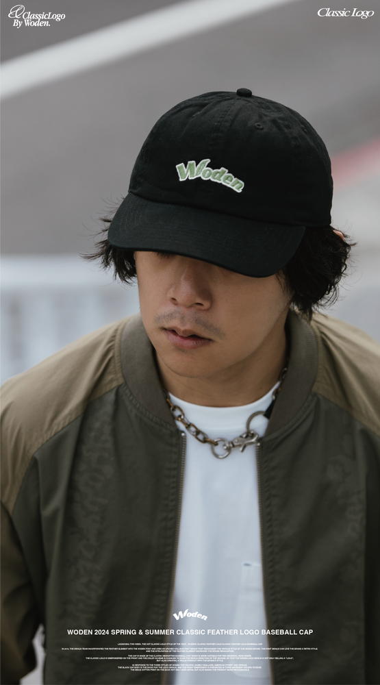 
                  
                    WODEN 2024 Spring & Summer 003 Classic Feather LOGO Baseball Cap Green
                  
                