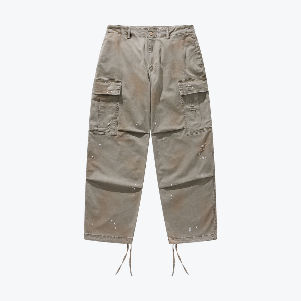 Heavy Dirty Wash Cargo Pants Sand【M24-18SD】