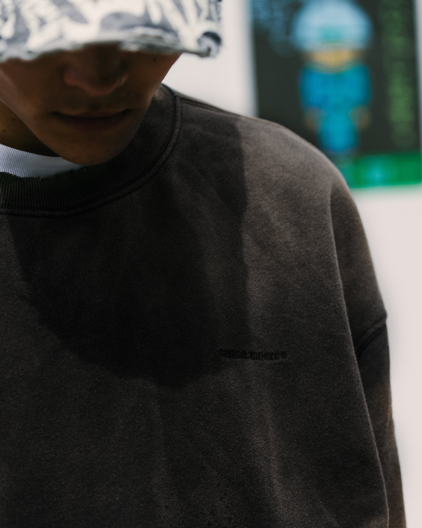 
                  
                    Distressed Crew Neck Dull Black【M24-50DB】
                  
                