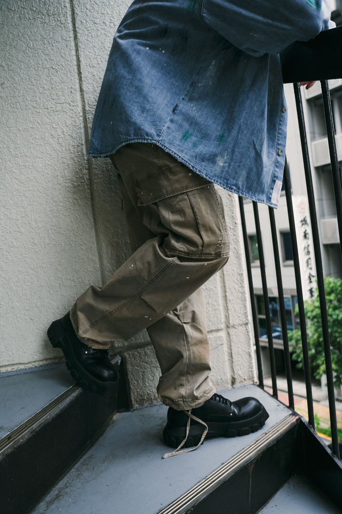 
                  
                    Heavy Dirty Wash Cargo Pants Sand【M24-18SD】
                  
                