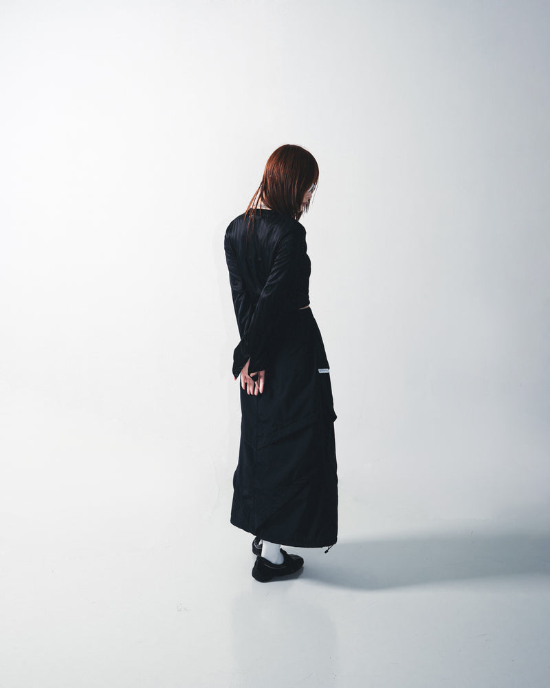 
                  
                    Layer Loose Camber Cone Skirt Black【L24-36BK】
                  
                