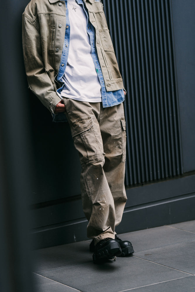 
                  
                    Heavy Dirty Wash Cargo Pants Sand【M24-18SD】
                  
                