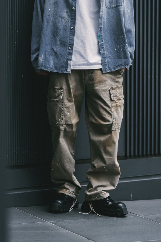 
                  
                    Heavy Dirty Wash Cargo Pants Sand【M24-18SD】
                  
                