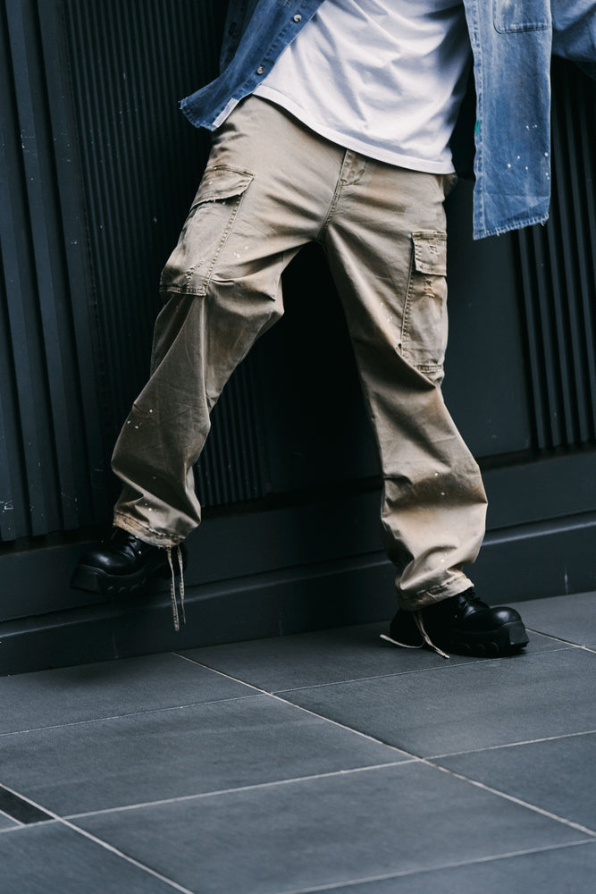 
                  
                    Heavy Dirty Wash Cargo Pants Sand【M24-18SD】
                  
                