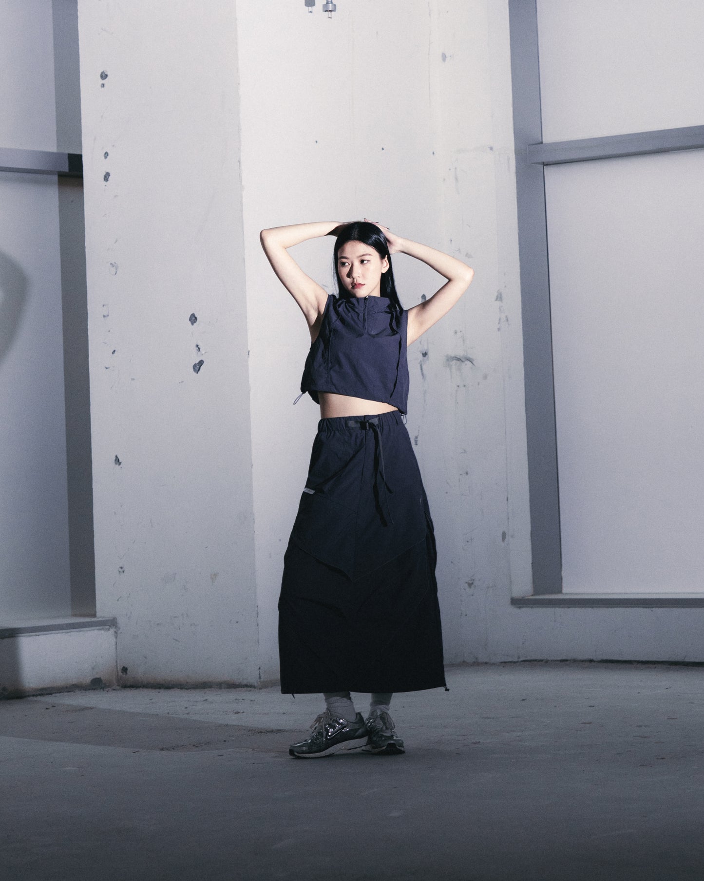 
                  
                    Layer Loose Camber Cone Skirt Anchor Grey【L24-36AG】
                  
                