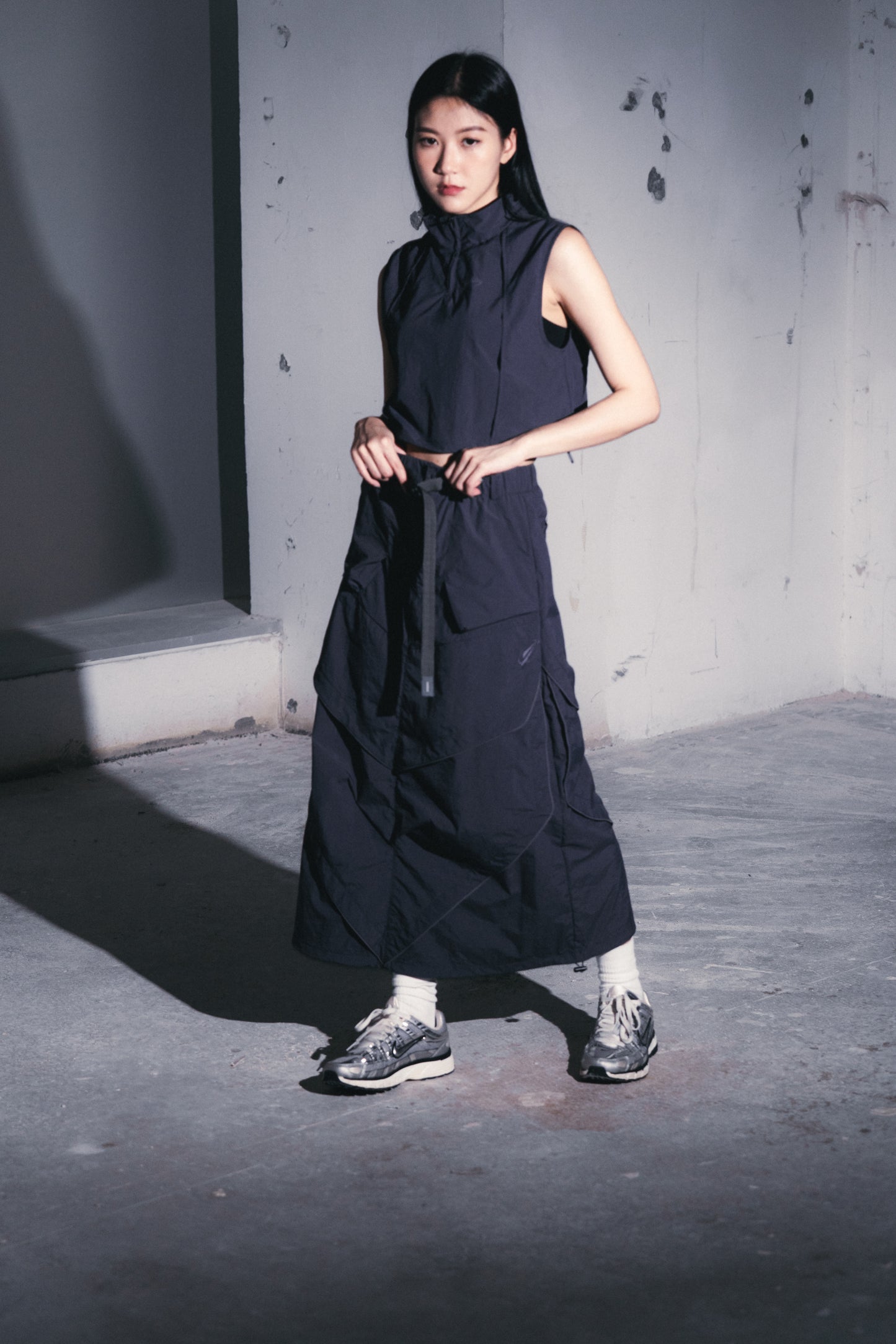 
                  
                    Layer Loose Camber Cone Skirt Anchor Grey【L24-36AG】
                  
                