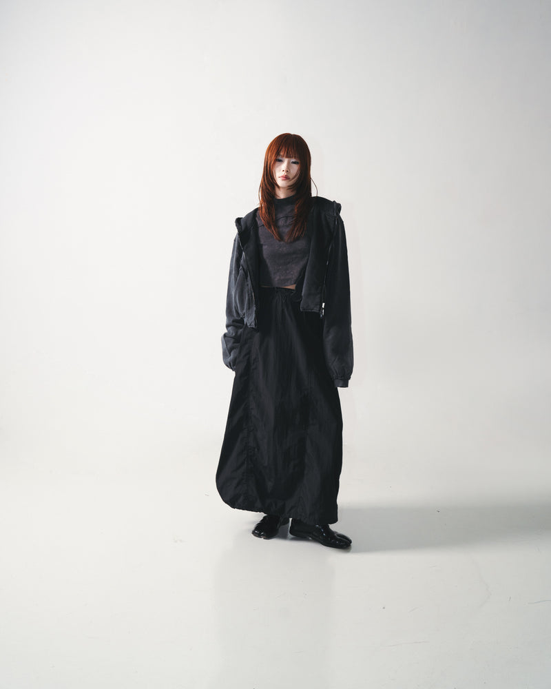 
                  
                    Puffy Parachute Air Full Skirt Black【L24-18BK】
                  
                