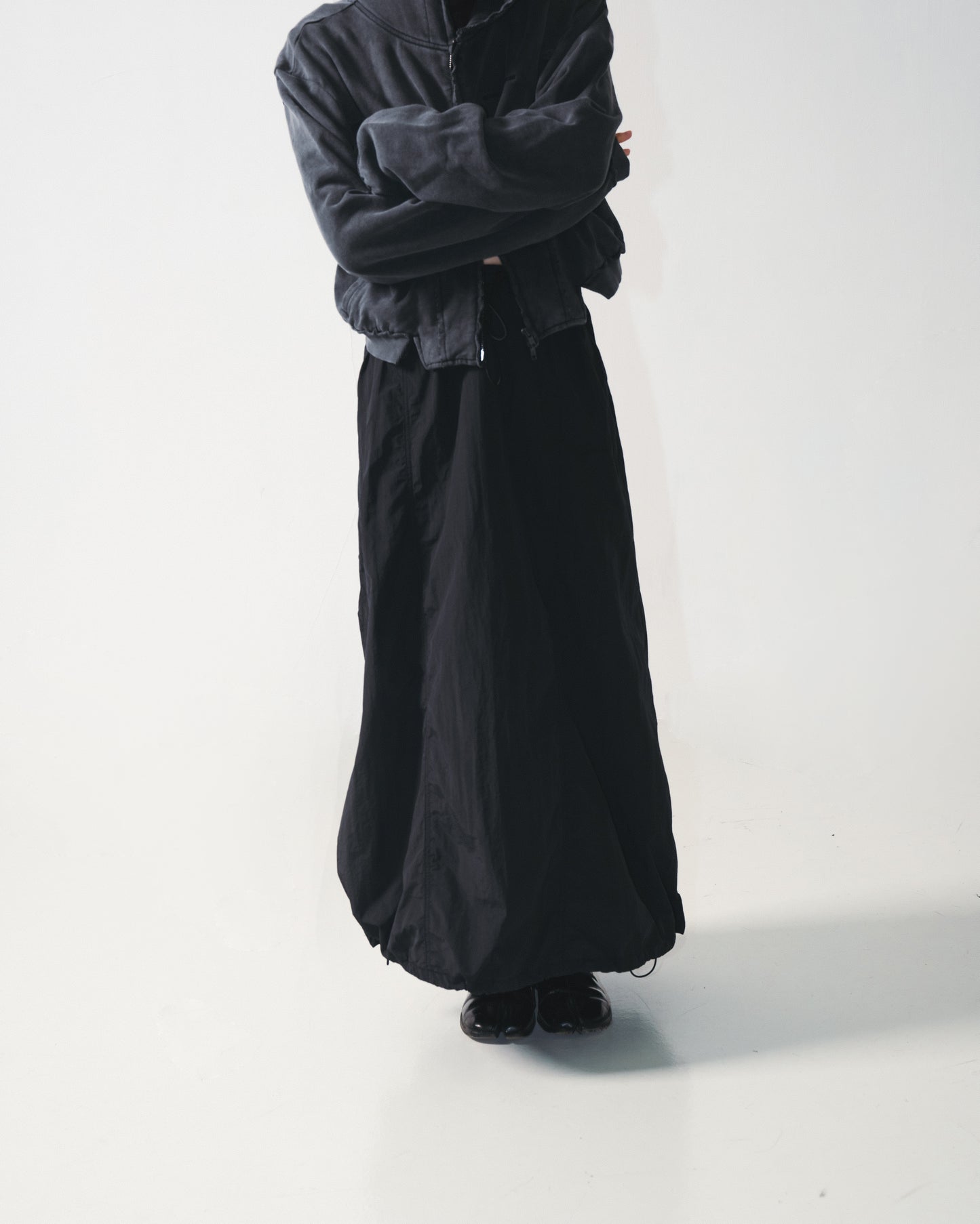 
                  
                    Puffy Parachute Air Full Skirt Black【L24-18BK】
                  
                