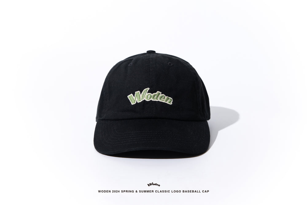 WODEN 2024 Spring & Summer 003 Classic Feather LOGO Baseball Cap Green