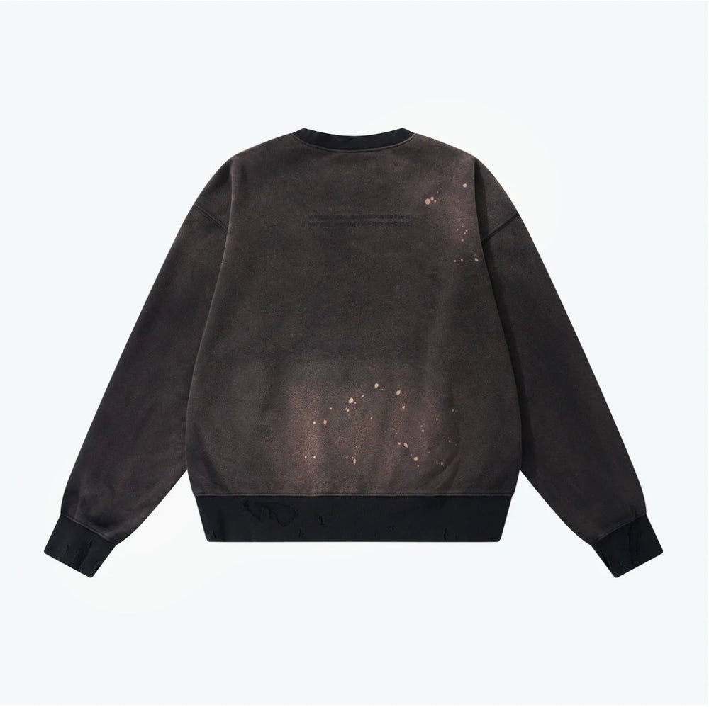 
                  
                    Distressed Crew Neck Dull Black【M24-50DB】
                  
                