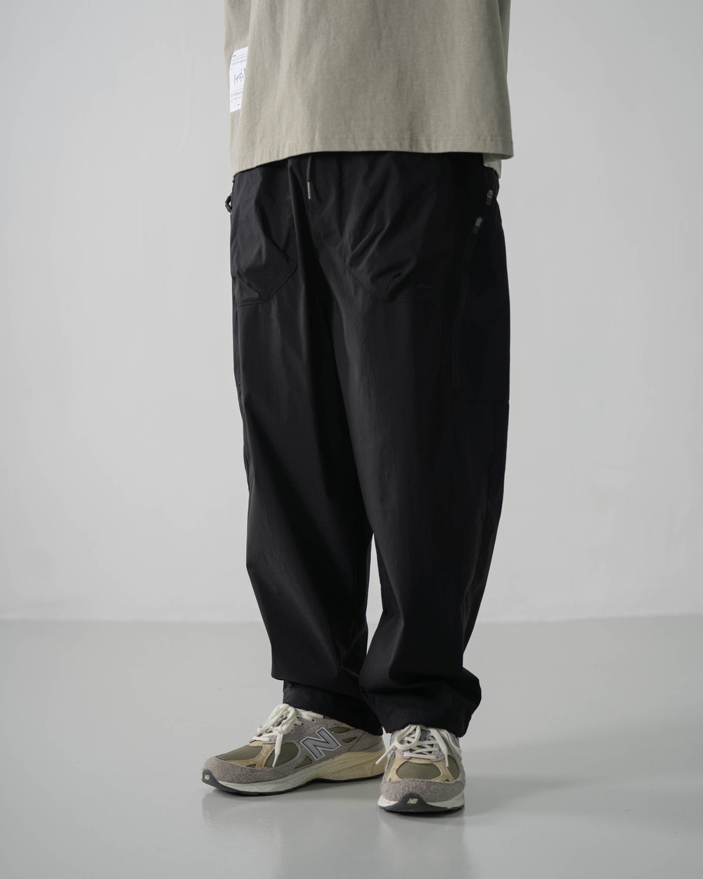 S.F.C TAPERED EASY PANTS Black size:M-